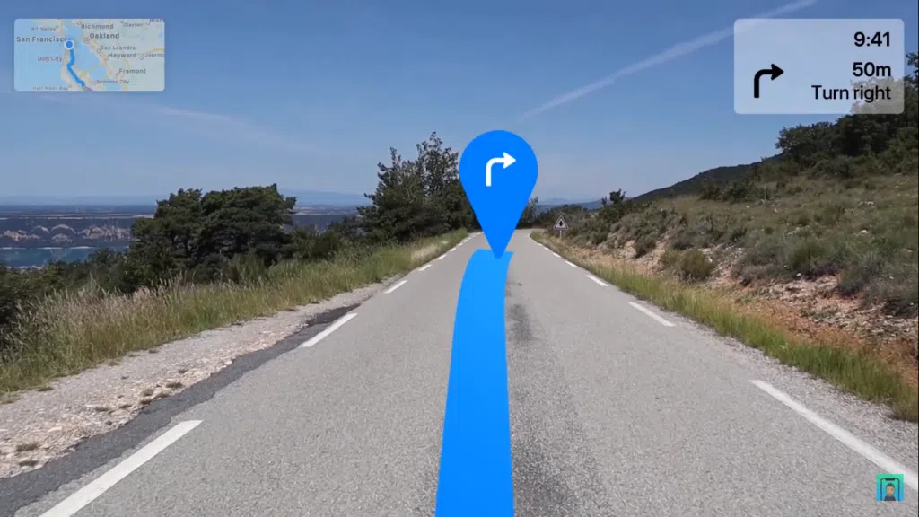 Apple glass: vídeo mostra como seria conceito do óculos de realidade aumentada App mapas no apple glass