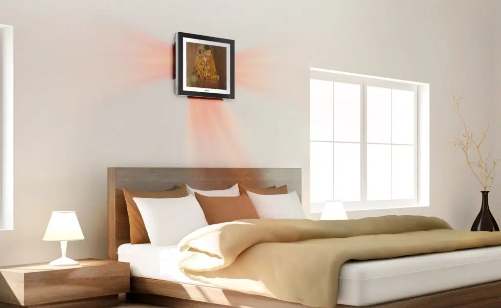 Lg lança artcool gallery, ar-condicionado de parede com moldura para obras de arte e fotos Ar-condicionado artcool gallery da lg