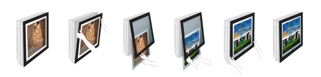 Lg lança artcool gallery, ar-condicionado de parede com moldura para obras de arte e fotos Ar-condicionado artcool gallery da lg