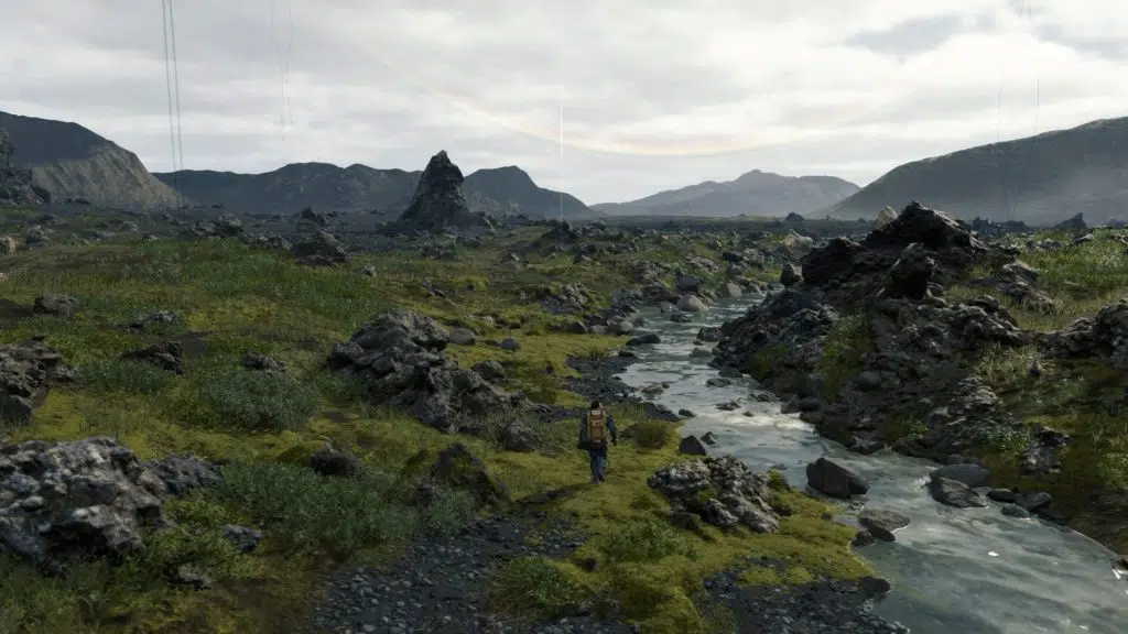 Review: death stranding (pc), a obra experimental e surpreendente de hideo kojima Transitar por terrenos rochosos é uma tarefa árdua.