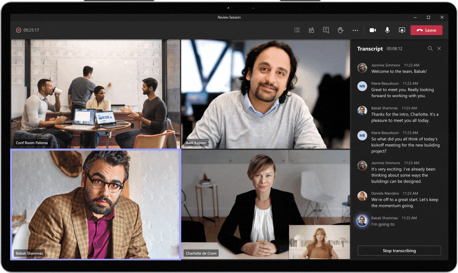 Microsoft teams traz novos recursos para melhorar a experiência em videochamadas Microsoft teams transcrição