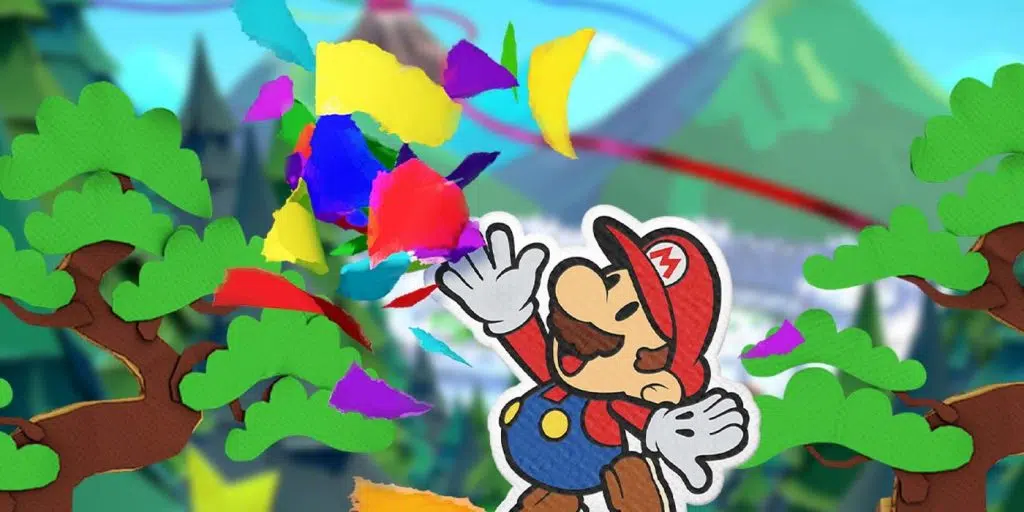Review: paper mario, the origami king é uma divertida aventura em papel Paper mario jogando confete