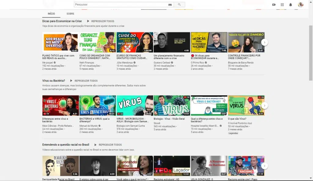 Youtube inaugura seção "aprender", voltada para conteúdos educacionais Youtube aprender