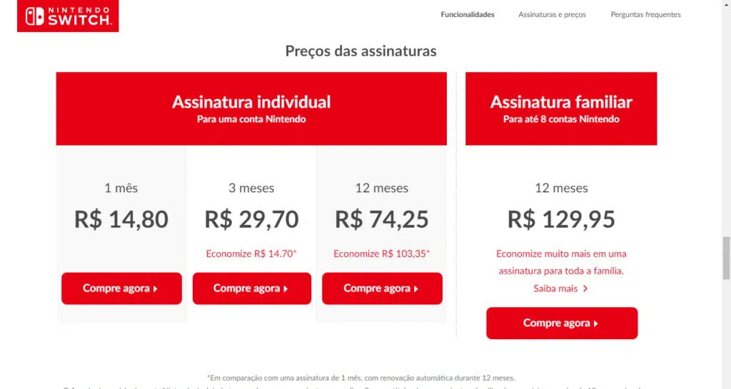 Nintendo switch: dicas para economizar com os jogos Os planos do nintendo switch online.