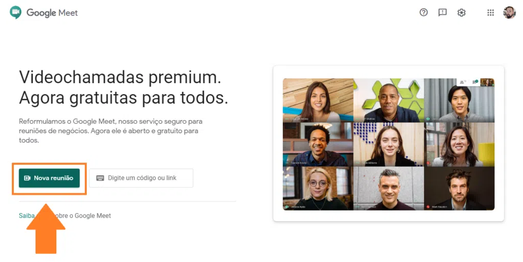 Como usar o google meet e tirar o máximo de suas reuniões virtuais Google meet: interface amigável e rápida, acessível com uma url bem curta (captura de imagem: rafael arbulu/showmetech)