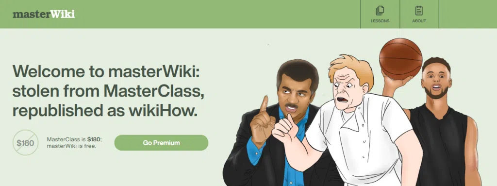 Quer conhecer o masterclass? Confira o masterwiki, que oferece os cursos de graça no estilo wikihow Ilustrações do masterwiki