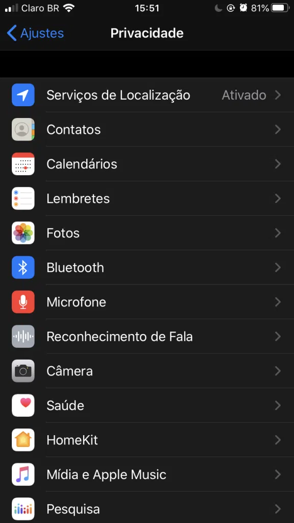 Proteção para iphone: como manter seu celular longe (e seguro) de hackers Tela do iphone