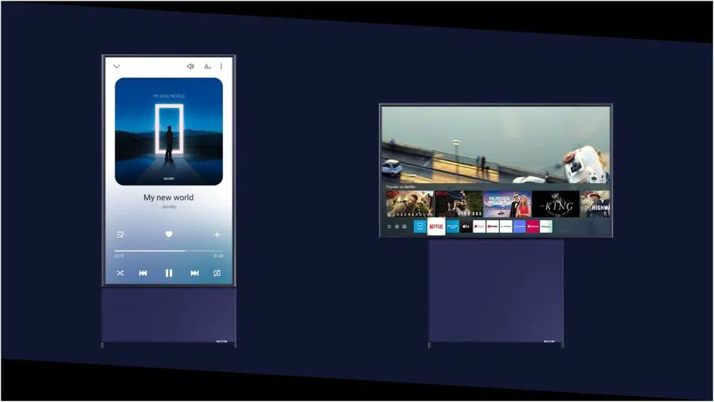 The sero, a tv vertical da samsung, é lançada no brasil. Conheça o novo modelo The sero, a tv vertical da samsung, é lançada no brasil. Conheça o novo modelo. A the sero, smart tv qled 4k, se adapta ao seu conteúdo, no modo tv vertical ou horizontal.