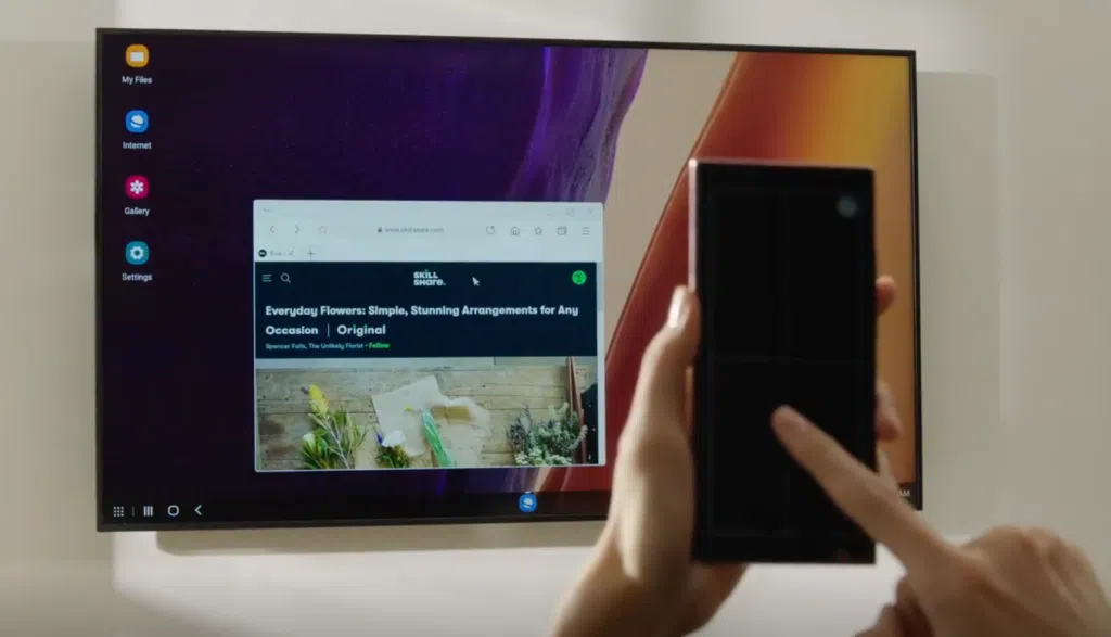Review: galaxy note 20 ultra une elegância e excelência em câmeras Função de passar a segunda tela para uma smart tv ou aparelho windows