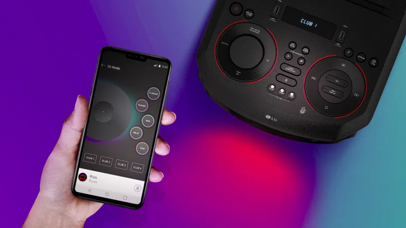Xboom rn9 es el nuevo parlante de lg, que trae funciones de dj y karaoke Funcionalidad de teléfono inteligente con el lg xboom rn9