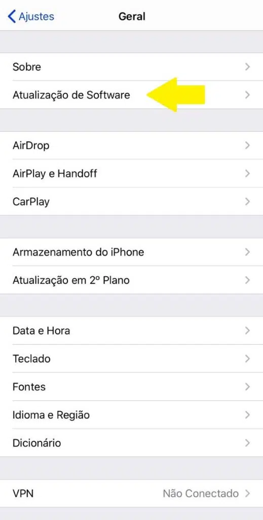 Saiba como baixar e instalar o ios 14 e o ipados 14 Nesta tela, você poderá fazer as configurações gerais do seu dispositivo