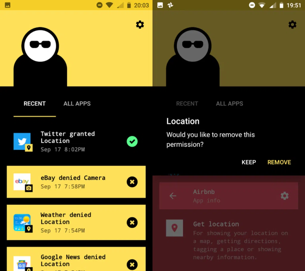 8 aplicativos de privacidade que vão aumentar a sua segurança online O bouncer permite que você forneça autorizações temporárias aos outros aplicativos do seu celular