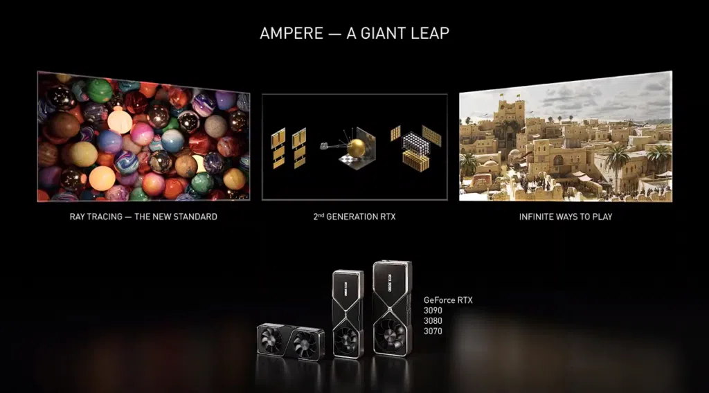 Nvidia anuncia placas de vídeo rtx 3090, 3080 e 3070 A linha rtx 3000 é a mais poderosa de todos os tempos.