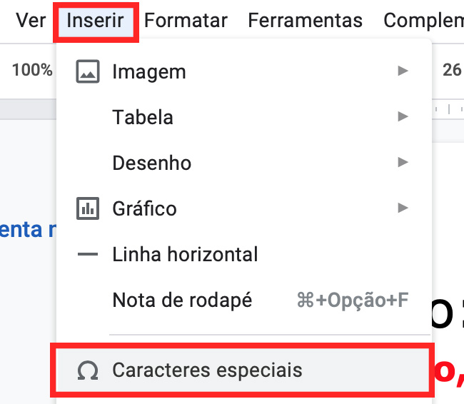 Como fazer o símbolo de numeral ordinal no word