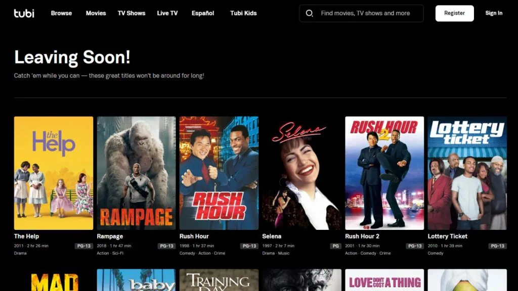 Os melhores serviços de streaming disponíveis no brasil Tubi