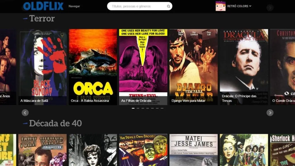 Os melhores serviços de streaming disponíveis no brasil Oldflix logo