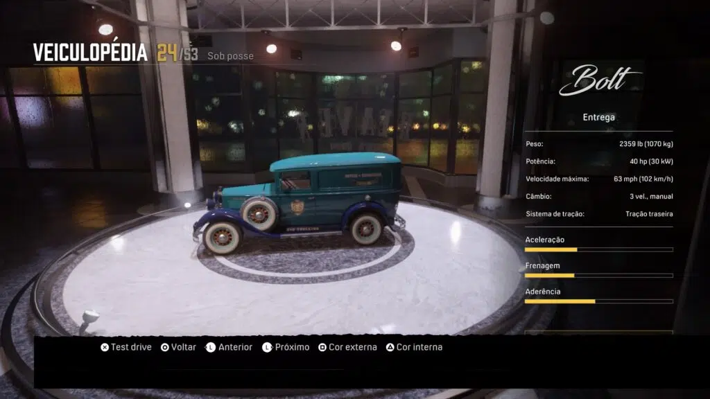 Review: mafia: definitive edition, nova roupagem para um jogo antigo Veículo sendo mostrado na veiculopédia.