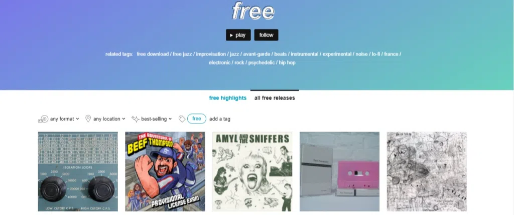 Os melhores sites pra baixar músicas de graça Baixar músicas de graça pelo bandcamp