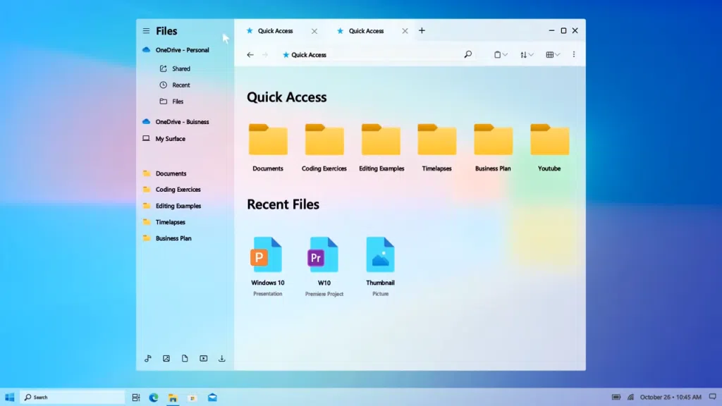 Windows 10 2021 é tudo que esperamos para a nova versão do sistema operacional Imagem do explorador de arquivos do windows 10 2021