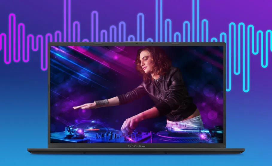 Review: vivobook 15 da asus concilia performance e mobilidade para estudantes Novo vivobook 15 frente a um fundo colorido