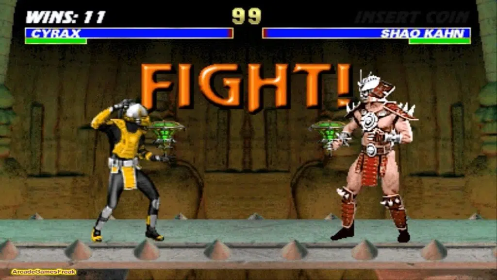 Os 10 maiores processos jurídicos no mundo dos games Cena de mortal kombat iii com uma luta entre cyrax e shao khan