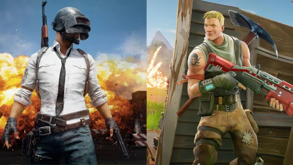 Os 10 maiores processos jurídicos no mundo dos games Personagens de pubg e fortnite lado a lado como se estivessem em combate