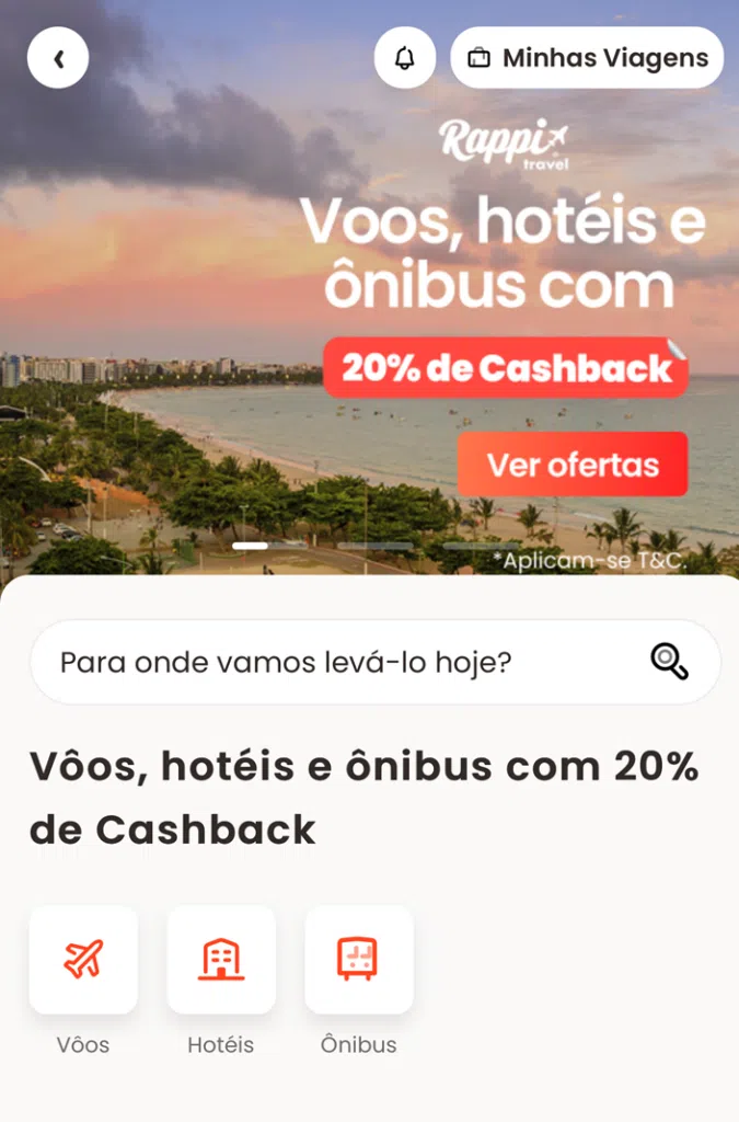 Rappi travel è la scommessa di Rappi per la ripresa del settore turistico interfaccia di viaggio rappi
