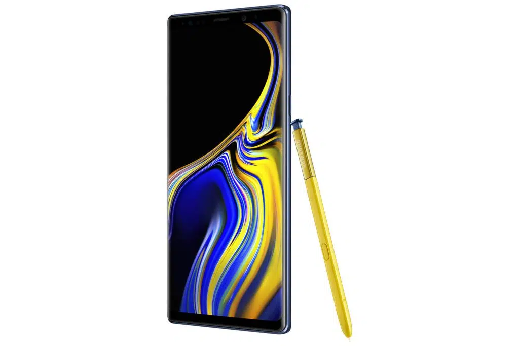 A evolução da linha galaxy note da samsung Galaxy note 9, o último de toda a linha galaxy note a vir com conectores de fone de ouvido.