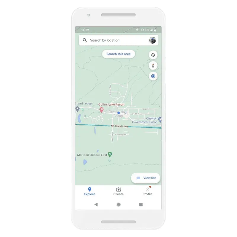 Agora você pode tirar fotos para o street view com o celular Gif mostrando como tirar fotos pro street view com celular