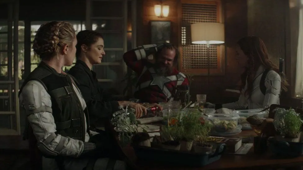 Multiverso, terror e magia! O que esperar da fase 4 da marvel? Yelene belova (florence pugh), melina vostokoff (rachel weisz), e o guardião vermelho (david harbour), antigos aliados da heroína.