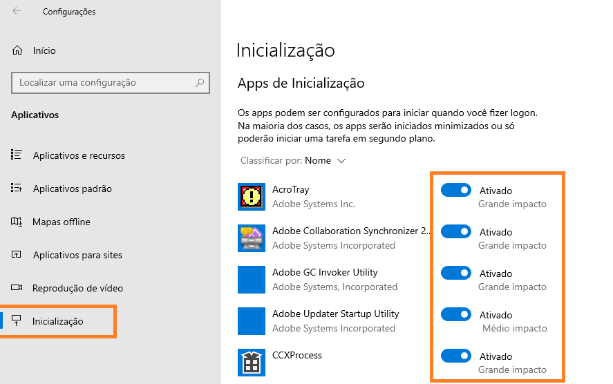 Deixe o windows 10 mais rápido usando esses 21 truques Inicialização automática