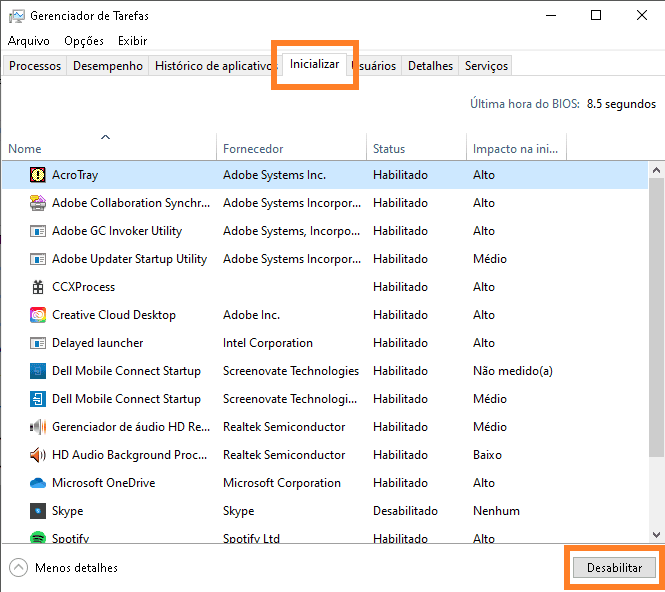 Deixe o windows 10 mais rápido usando esses 21 truques Inicialização pelo gerenciador de tarefas