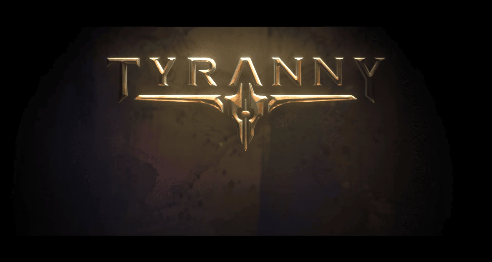 Logo di annuncio per il gioco tyranny, di obsidian e pubblicato da paradox