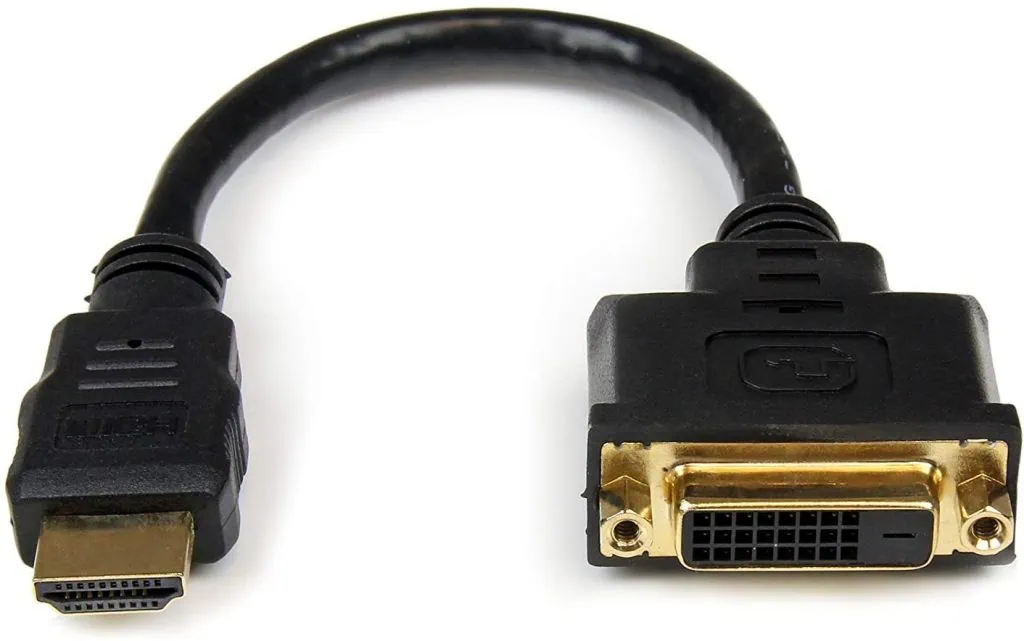 Cómo conectar su computadora portátil a un monitor Adaptador de puertos hdmi y dvi.