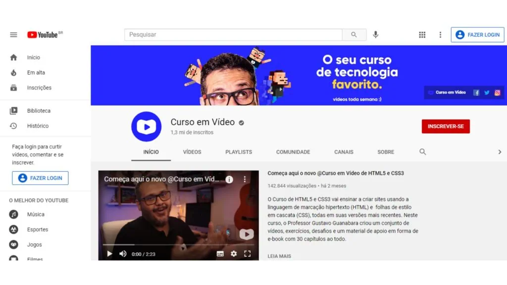 Comece a aprender programação de graça com essas 6 plataformas Comece a aprender programação com o canal curso em vídeo