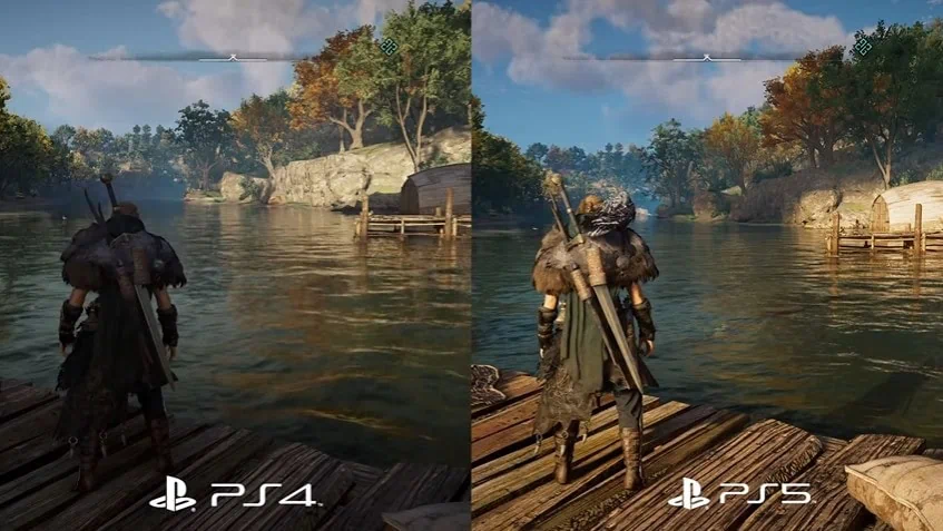 Todos os games de ps4 com upgrades gratuitos para ps5 Assassins creed vallhalla comparação da versão de ps4 com a versão de upgrades gratuitos para ps5