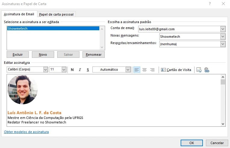Como usar o outlook, o programa de e-mail da microsoft Assinaturas