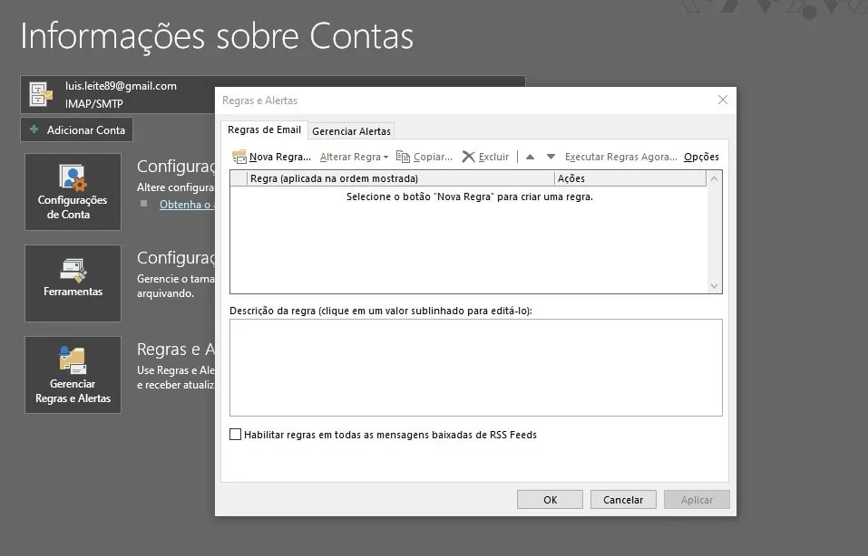 Como usar o outlook, o programa de e-mail da microsoft Informações sobre contas do outlook