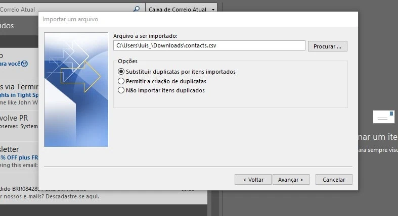 Como usar o outlook, o programa de e-mail da microsoft Importar contatos