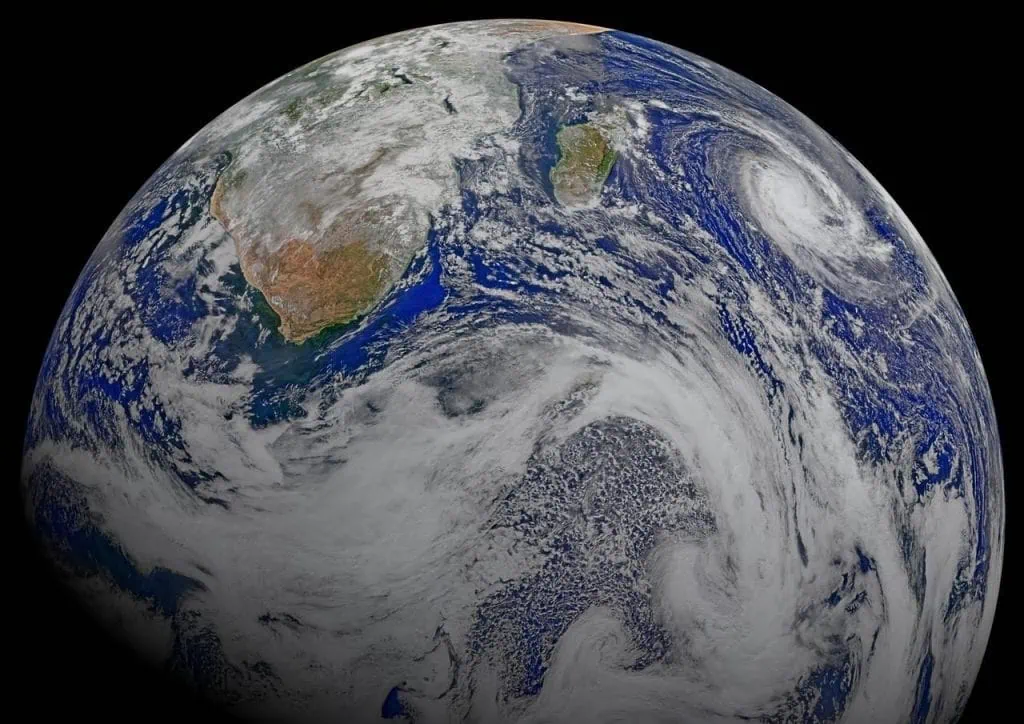 Die 24 besten Planeten für das Leben jenseits der Erde Die Erde vom Weltraum aus gesehen, mehr oder weniger in der Region Südafrika