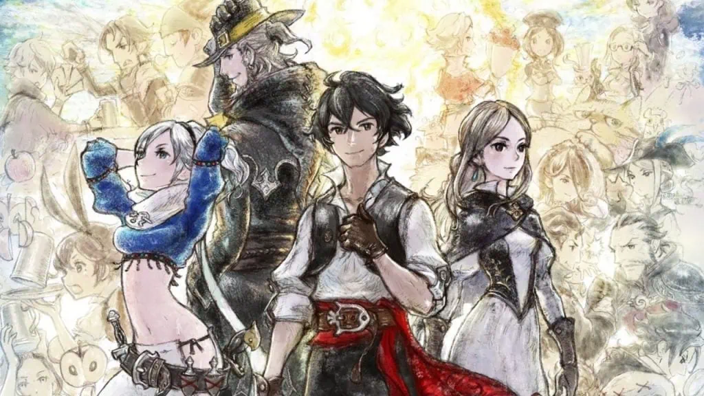 Review: bravely default 2, jrpg de imensa qualidade Os quatro personagens principais de bravely default 2