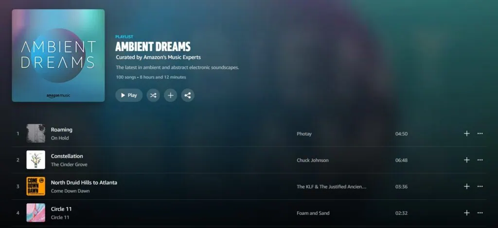 6 situs web untuk mendengarkan musik ambient gratis Di antara aliran, musik amazon menonjol dalam hal musik ambient gratis