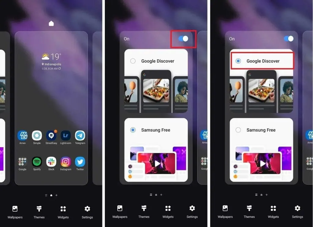 30 consejos y trucos de galaxy s21, s21+ y s21 ultra para sacarle el máximo partido a tu smartphone Consejos para el Galaxy S21 ultra: deshabilita Google Discover