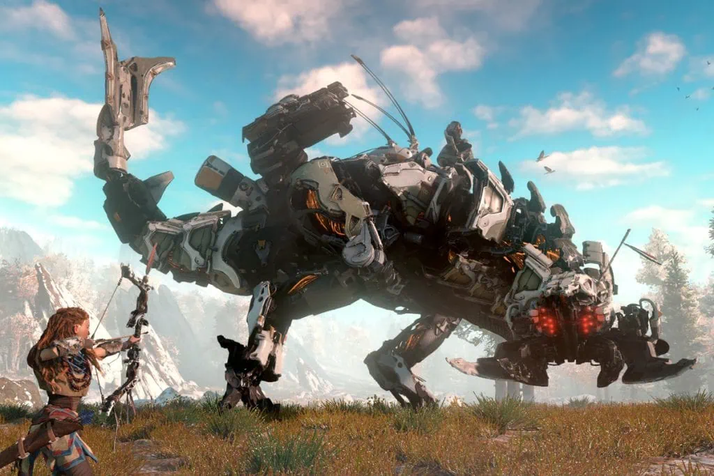 Mainkan di rumah: game playstation gratis baru mulai 25 Maret Horizon zero fajar sedang dimainkan di rumah