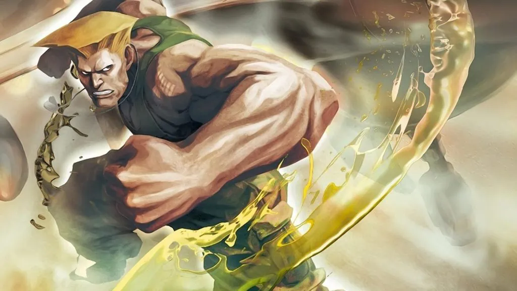 Especial: os 30 anos de street fighter 2 Guile libera um dos seus golpes característicos, o sonic boom.