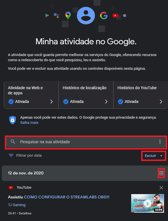 Sehen Sie alles, was Google über Sie weiß Sehen Sie, was Google über Sie weiß: meine Aktivität