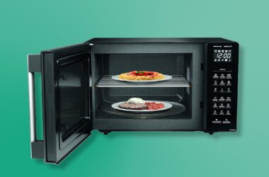 Entre os novos produtos da panasonic há um micro-ondas de dois andares