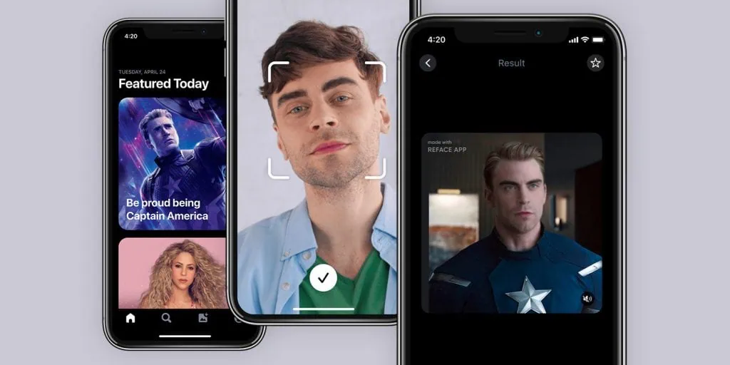 Top 10 deepfake websites en apps reface plaatst je gezicht in seconden in plaats van de gezichten van beroemdheden in series en films om een realistische deepfake montage te creëren