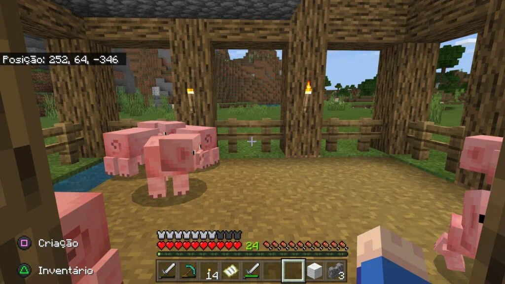 Dicas de minecraft para iniciantes acertarem em cheio Tenha uma coleção de porcos para arrebentar na jogatina de minecraft