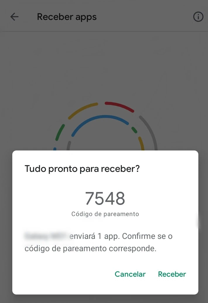 Como compartilhar arquivos e apps no android com nearby share Confirme o código de pareamento - compartilhar arquivos e apps no android
